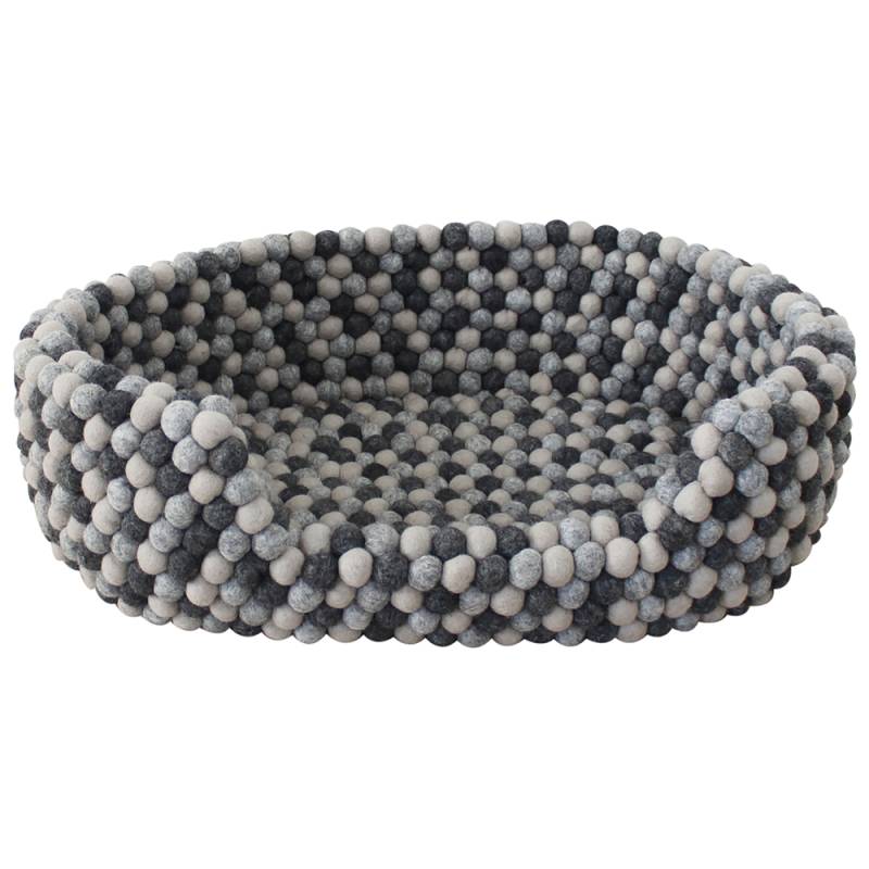 WOOLDOT Hundebett Pet Basket dark grey, Gr. S, Maße: ca. 40 x 25 cm von Wooldot