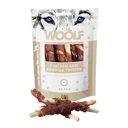 Woolf, Chicken and Rawhide Twister, 100 g (1er Pack) von Woolf