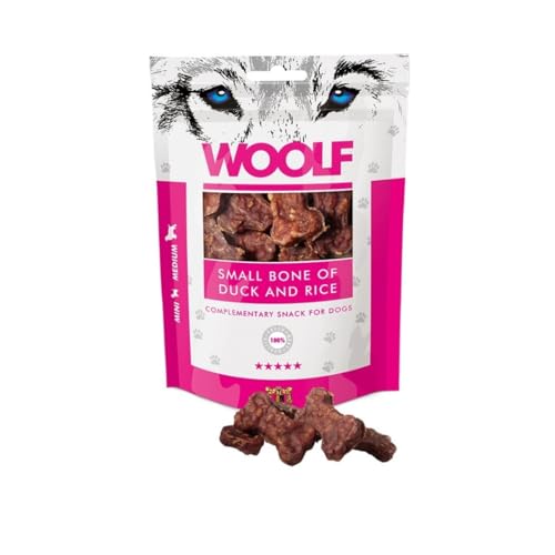 Woolf Kleine Knochen mit Ente und Reis/small Bone of Duck and Rice (10 x 100g) von Woolf