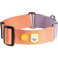 Woolly Wolf Halsband Color Block Martingale Salmon Pink Mix L von Woolly Wolf