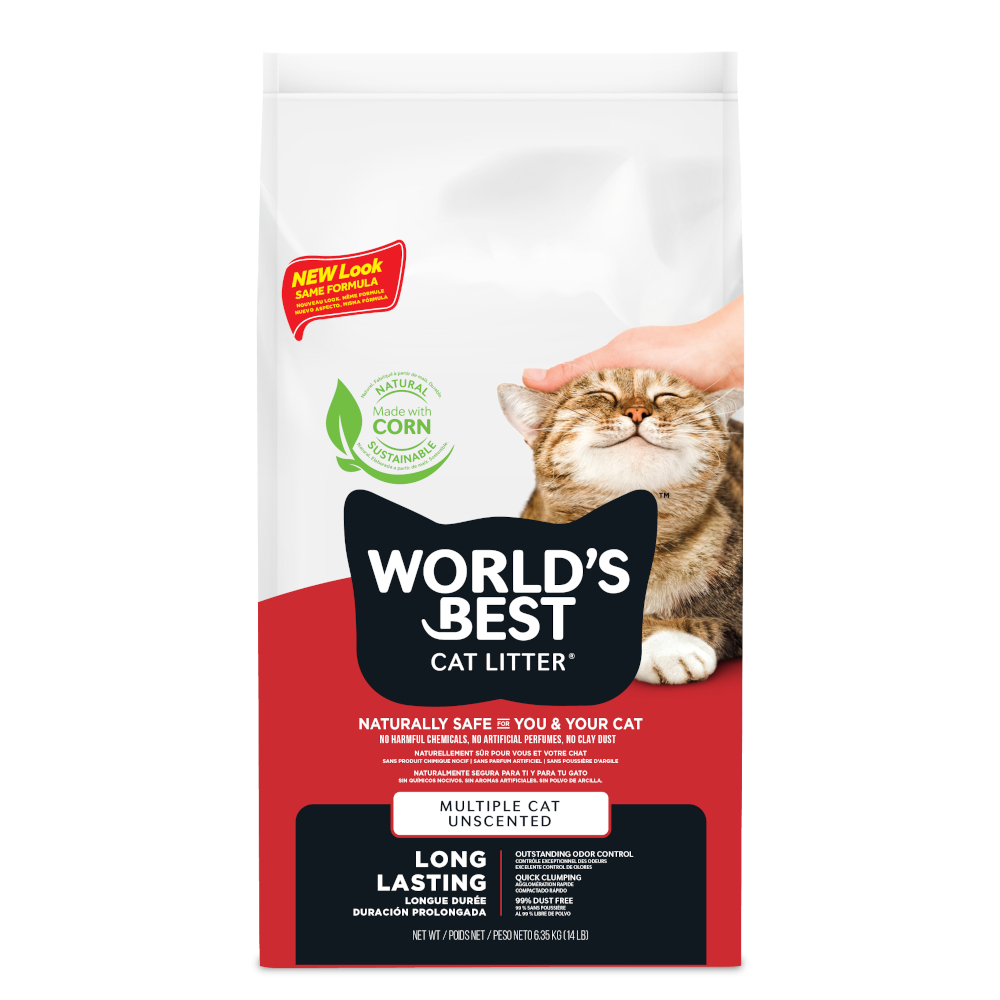 World‘s Best Cat Litter Multiple Cat Parfümfrei - 6,35 kg von World's Best