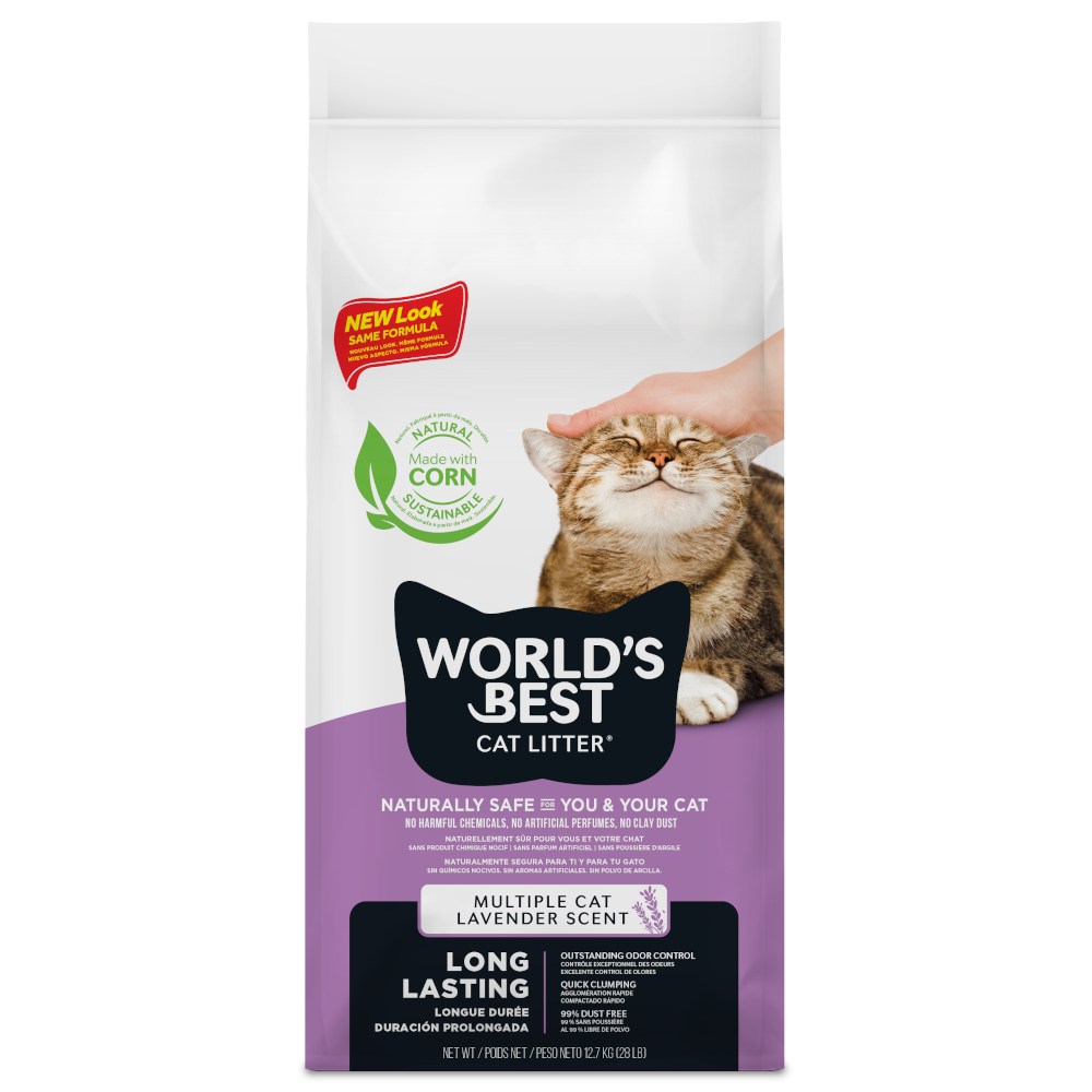 World‘s Best Cat Litter Multiple Cat Lavendel - Sparpaket: 2 x 12,7 kg von World's Best