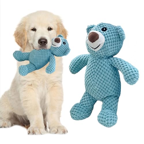 Unbreakable Bear Dog Toys,Hundespielzeug Unzerstörbar, Hund Kuscheltier, Unzerstörbares Hundespielzeug Quietschend,Hunde Kuscheltier, Plüsch Hundespielzeug Unkaputtbar, Bären Hundekuscheltier (B) von Worparsen