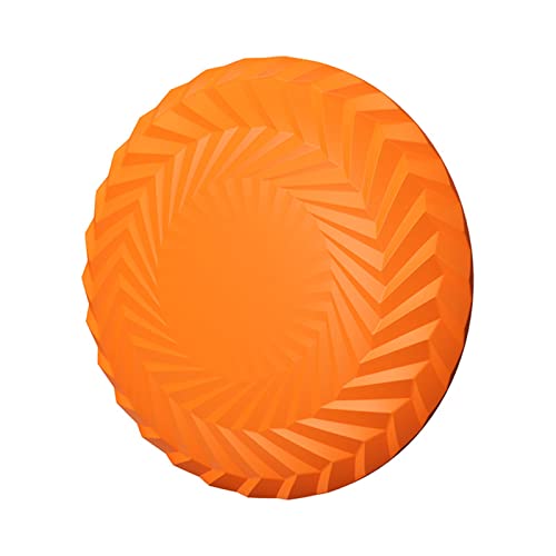 Worparsen Flying Disc Toy Floating Design Chew Pet Supplies Dog Flying Disc Sports Tool Entertainment Orange von Worparsen