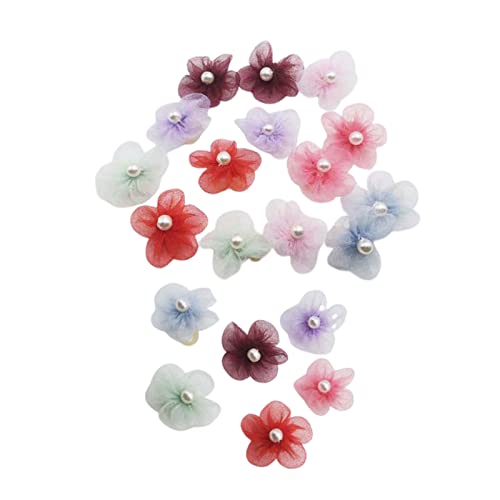 Worparsen Haustier Haar Bögen Geschenke Welpen Hunde Blume Kopf bedeckung Clips dekorative Faux Pearl Dekor von Worparsen