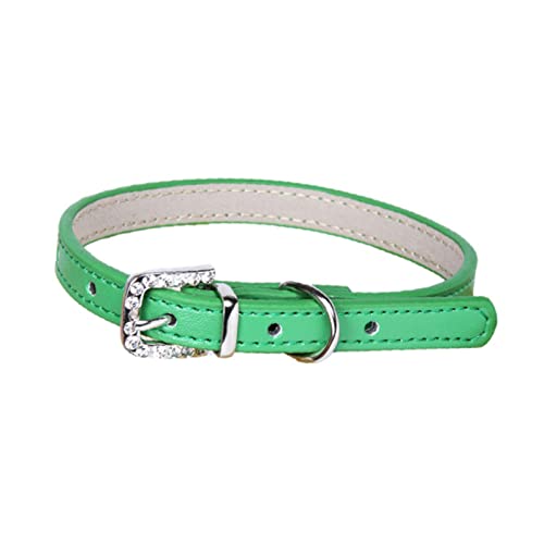 Worparsen Haustier-Halskette Unisex-Hunde-Hals-Halsband-Nicht klebrige Haar-Kleidung Grün XS von Worparsen