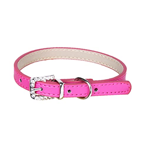 Worparsen Haustier-Halskette Unisex-Hunde-Hals-Halsband-Nicht klebrige Haar-Kleidung Rose Rot S von Worparsen