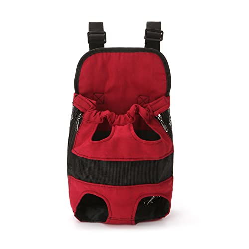 Worparsen Haustier Rucksack Hunde Katzen Beine aus Wandern Walking Traveler Wear-Hängender Haken Rot M von Worparsen