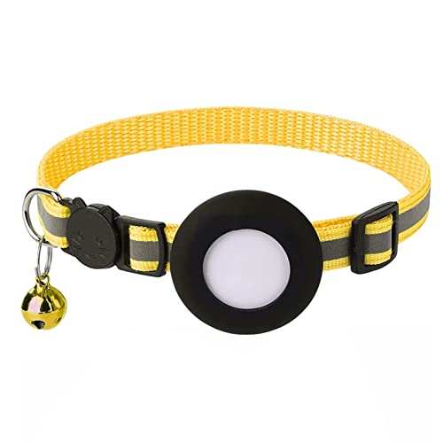 Worparsen Hunde Halsband Flexible reflektierende Schnalle Katze Hund Halsband Gürtel-Pull Bequem Gelb von Worparsen