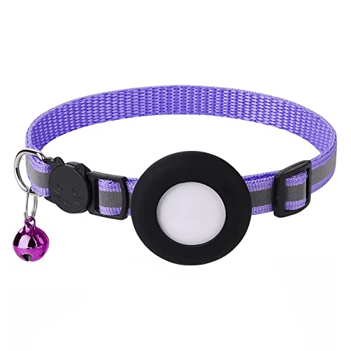 Worparsen Hunde Halsband Flexible reflektierende Schnalle Katze Hund Halsband Gürtel-Pull Bequem Lila von Worparsen