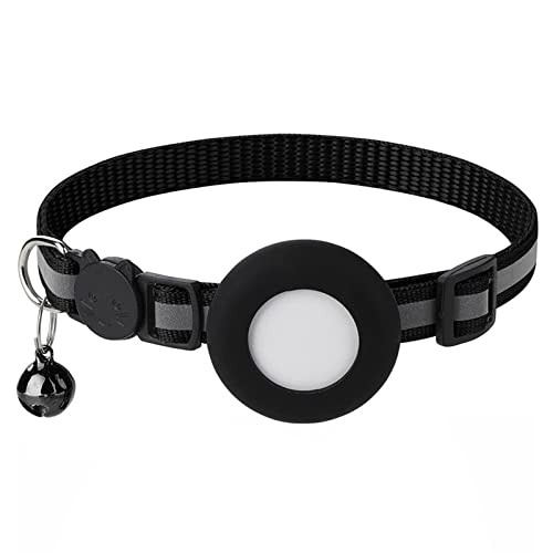 Worparsen Hunde Halsband Flexible reflektierende Schnalle Katze Hund Halsband Gürtel-Pull Bequem Schwarz von Worparsen