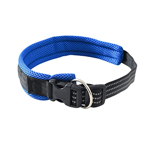 Worparsen Hunde Halsband Halskette Hunde Halsband Haustier Traktion Werkzeug Mode Biss- Blau L von Worparsen