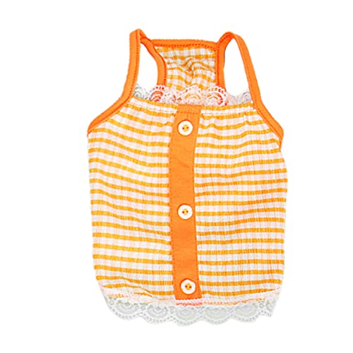 Worparsen Hundebekleidung für den Sommer, Unisex, für den Sommer, zweibeinig, schweißabsorbierend, Orange L von Worparsen