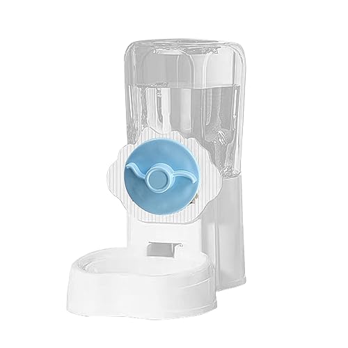 Worparsen Lebensmittelqualität Kunststoff Pet Feeder Bequem Hängen mit großer Kapazität für Katzen Hunde 800ml/1000ml Wasserspender Lebensmittel Platzsparend Leicht zu Reinigen Design Blau 1 von Worparsen