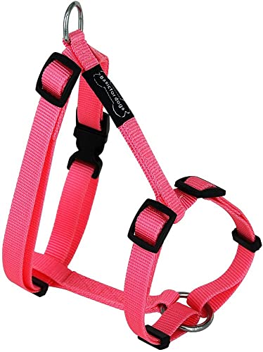 Hundegeschirr Basic Line Wouapy, Hundegeschirr, 32-45 cm, Rosa von Wouapy