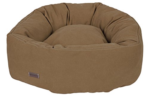 WOUAPY 216821GSM Hundekissen Guest Velour, grau/braun, 50 cm von Wouapy