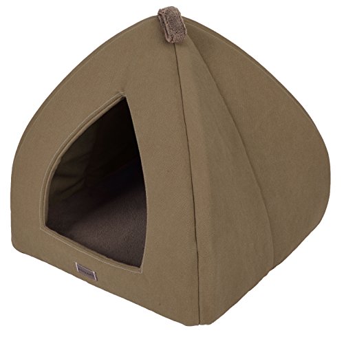 WOUAPY 216826GSM Katzeniglu Guest, 38 x 38 x 43 cm, grau/braun von Wouapy