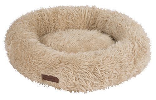 Wouapy 216874THMTE Tragekorb Deluxe für Katze, Flauschiger Katzenkorb, beige von Wouapy