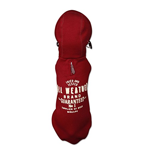 Wouapy 714730 Hoodie für Hund, Größe 30, rot von Wouapy