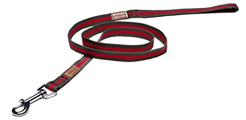 Wouapy Bi-One Leine, Rot und Kaki in 12 mm Breite und 1, 20 Meter Länge von Wouapy