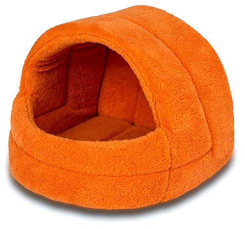 Wouapy G01036ASS Dome Plüsch Katze Bett, Flauschiges Home Cat, unter zufällige, beige/rot/Bronze/blau/orange von Wouapy