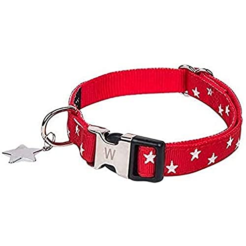 Wouapy Hunde Halsband Star 15 mm breit für 24/38 cm Halsumfang von Wouapy