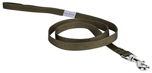 Wouapy Hundeleine, 25 mm x 1 m, Khaki für Hunde von Wouapy