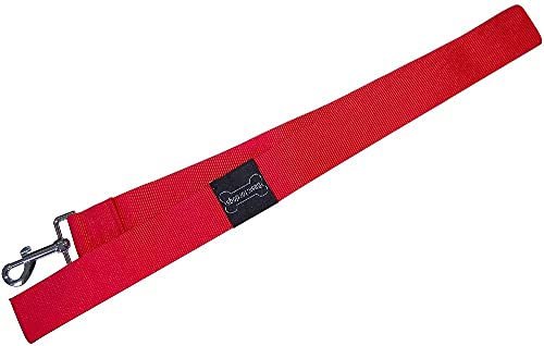 Wouapy Hundeleine Basic Line 3-Fach verstellbar 25mm x 2m rot von Wouapy