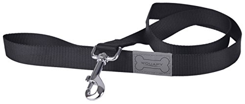 Wouapy Leine Basic Line, Leine für Hunde von 40 mm x 1 m, Schwarz von Wouapy