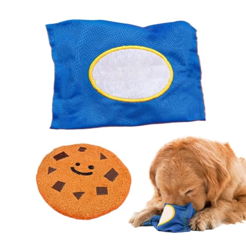 Cookie Hundespielzeug | Welpen-Zahnen, Schnüffelplüsch, Outdoor-Hunde-Puzzle, Hundespielzeug für kleine, mittelgroße und große Hunde, für drinnen und draußen von Wpsagek