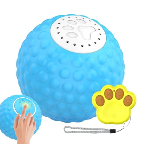 Wpsagek Cat Sound Ball, Smart Cat Rolling Ball - Lustige Katzenspielzeug - 2 LED -Modi, Vogelklang, Fernbedienungskätzchenkugel für Innenspiele stimulieren die Jagdinstinkt von Wpsagek