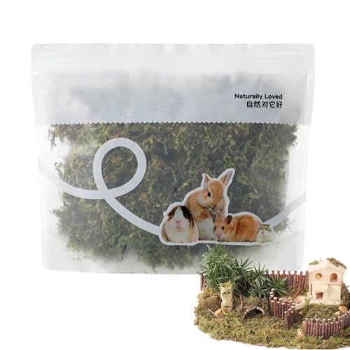 Wpsagek Hamster Moss, Reptilien Moss | 5L Geruchskontrolle natürliche Moos Bettwäsche für Hamster,Feuchtigkeitsabsorbierende für Topfpflanzen, Terrarien, Reptilienpanzer und lebende Kreaturenprojekte von Wpsagek