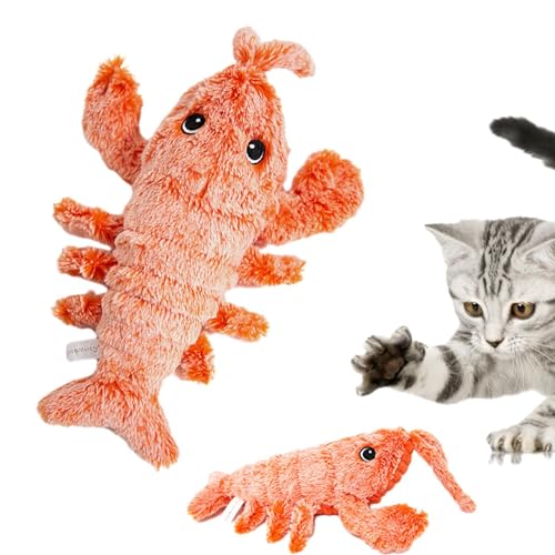 Wpsagek Hummers Hundespielzeug, Elektrisch Hummers Interaktives Spielzeug Für Katzen Hund, Wiggly Lobster Dog Toy for Boredom von Wpsagek