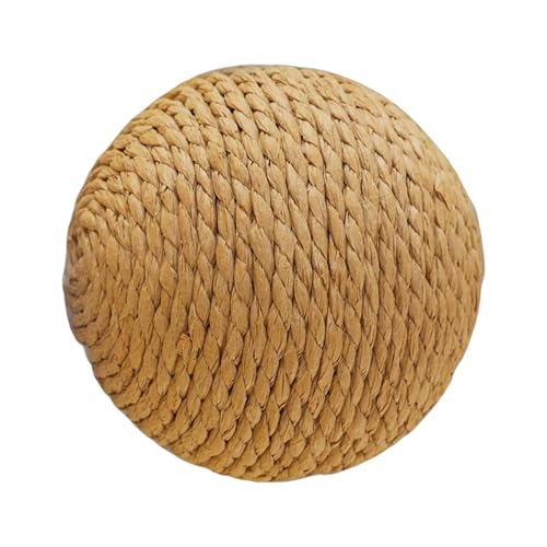 Wpsagek Natürlicher Sisal-Kratzball, Katzenkratzball für interaktive - Kätzchenkratzer mit Sound - Kaninchen-Kratzball-Spielzeug, Kratzball für Haustiere, Kaninchen, Hase, Welpe von Wpsagek