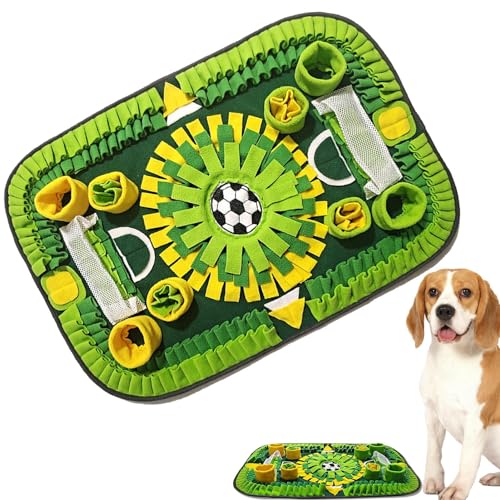 Wpsagek Schnüffelunterlage für Hunde,Slow-Eating-Matte im Fußballstadion-Design - Anreicherungsmatte für die Nahrungssuche von Haustieren, rutschfest, tragbar, langlebig, interaktive Futtermatte für von Wpsagek