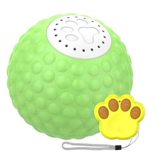 Wpsagek Smart Cat Rolling Ball, Cat Rolling Ball Toy | Lustige Katzenspielzeug | 2 LED -Modi, Vogelklang, Fernbedienungskätzchenkugel für Innenspiele stimulieren die Jagdinstinkt von Wpsagek