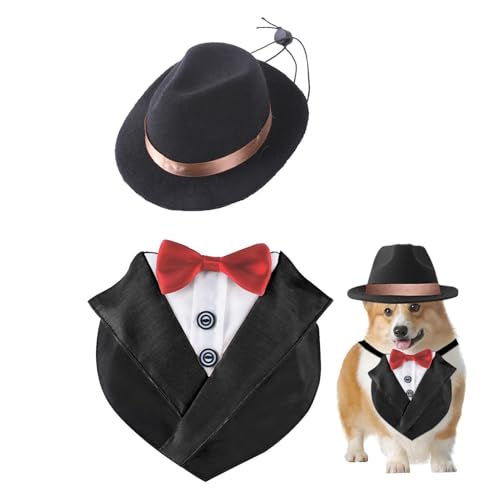 Wpsagek Smokinganzug für Hunde – Fliege für Hochzeit, formeller – elegant und bequem, formelle Hochzeitsfliege, Hemd für Party und Geburtstag von Wpsagek