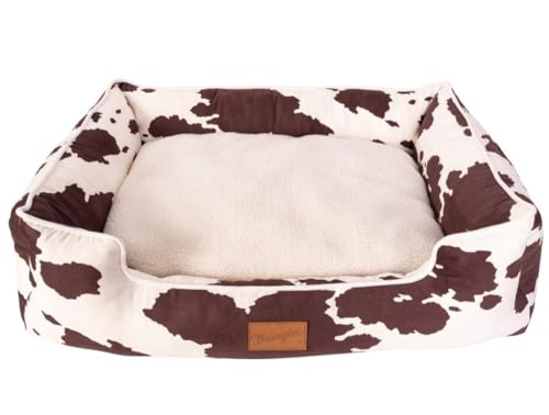 Wrangler Kuh-Print Cuddler Box Hundebett Kuh L von Wrangler