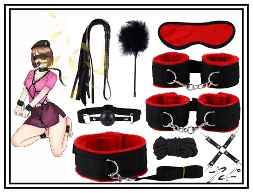 𝓼𝓮𝔁 𝓫𝓸𝓷𝓭𝓪𝓰𝓮 Fashion Essentials! Rotes Nylon Party 10-teiliges Set für eine warme Monochrome Partyatmosphäre! von WreGmgg