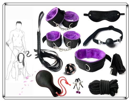 𝙨𝙚𝙭 𝙗𝙤𝙣𝙙𝙖𝙜𝙚 Genießen Sie Komfort und Schönheit mit dem lila Nylon Würfel Yoga 10-teiliges Set! von WreGmgg