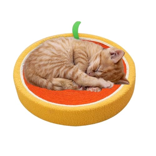 Cat Scratcher Mat | Indoor Cat Claw Grinder Scratcher Bed | Fruit Design Cat Toy for Claw Sharpening | Furniture Protection for Sofa, Table, Bed, and Carpet | Durable Cat Scratching Mat von Wrohto