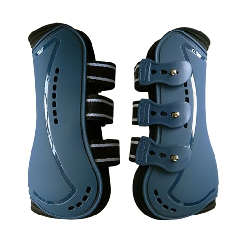 Front Feet Horse Boots, Shock Absorbing Splint Boots, Protective Horse Boots for Jumping, Adjustable Lightweight Fetlock Boots for Horse Leg Protection, 25.5x12.5cm/10.04x4.92 Inches von Wrohto