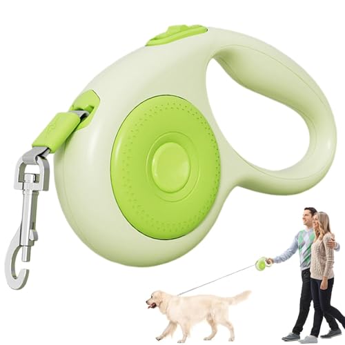 Retractable Dog Lead, Heavy Duty Dog Lead, Pet Lead with Anti-Slip Handle, Large Dog Lead Extension, Weatherproof Pet Lead for Small and Large Dogs, Durable, Comfortable Pet Leash for Walks von Wrohto