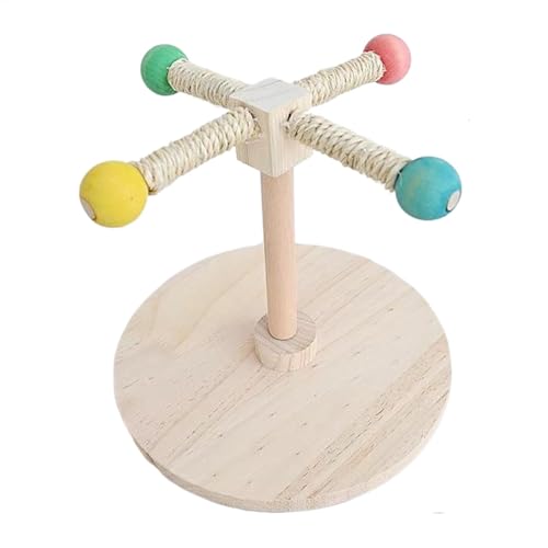 Tabletop Bird Perch, Paw Grinding Pole for Birds, Wooden Parrot Standing Fork, Parakeet Enrichment Branch, Sturdy for Macaw and Lovebirds, Ideal for Beak and Claw Exercise von Wrohto