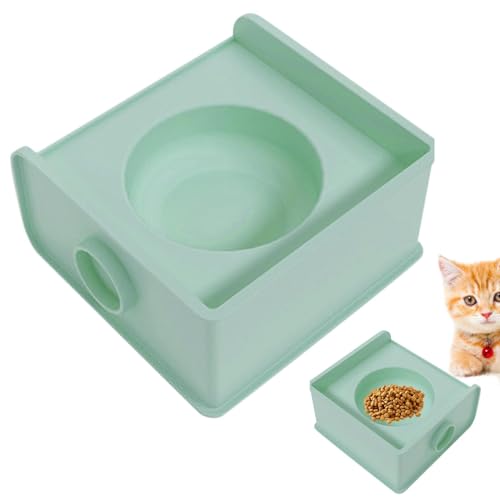 Wrohto Cat Bowl Rack, Elevated Cat Accessories, Pet Food Bowl Stand, Adjustable Cat Feeder, Spliceable Cat Bowl, Healthy Eating Pet Bowl, Raised Cat Dish, Dog Bowl Rack, Elevated Dog Feeder, Square von Wrohto