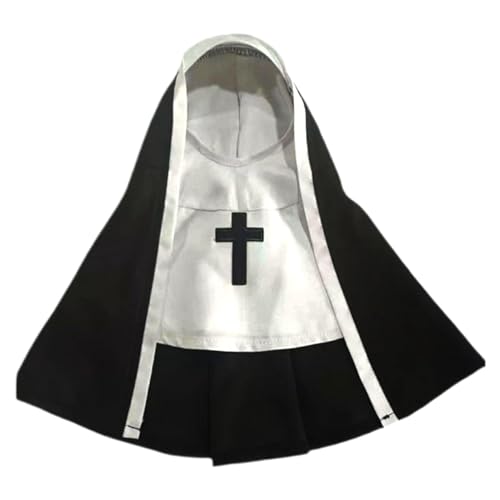 Wrohto - Dog Cosplay Costume, Halloween Pet Costume, Small Dog Nun Costume, Funny Dog Outfits, Pet Dress Up Clothes, Pet Nun Outfit, Halloween Dog Cosplay, Cosplay Pet Clothing, Cute Pet Dress Up von Wrohto