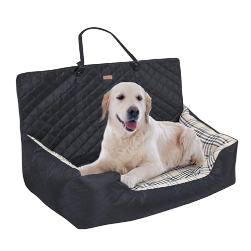 Wrohto Dog Seat for Cars, Car Bed Seat, Dog Washable Car Seat, Pet Bed for Cars, Multifunctional Polyester Pet Seats, Safe for Vehicles Sedans Most Car Models Large Dogs, 92x52x53cm/36.22x20.47x20.87 von Wrohto