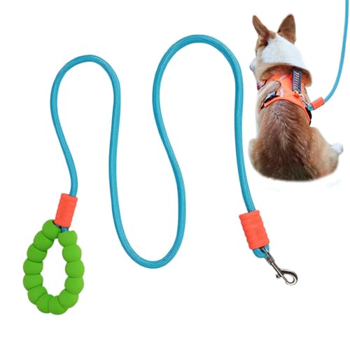 Wrohto Dog Traction Rope, Puppy Walking Lead, Braided Rope Lead, Pet Traction Rope, Dog Training Lead, Medium Large Dog Lead, Durable Dog Leash, Comfortable Grip Lead, Reflective Dog Lead, Outdoor Dog von Wrohto