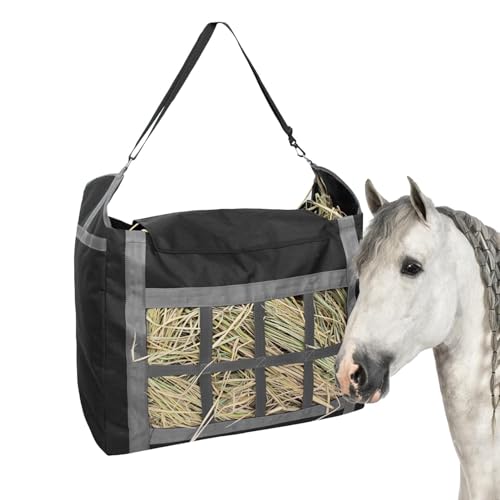 Wrohto Hay Bags for Goats | Hangable Feeding Bags for Horse Feed | Large Capacity Hay Bale Storage | Slow Feed Hay Net for Donkey, Goat, Sheep, and Cattle Feed | Durable Hay Storage Solutions von Wrohto