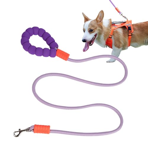 Wrohto Hund Traktionsseil, Welpe Walking Lead, Geflochtene Seilleine, Haustier Traktionsseil, Hundetrainingsleine Mittlere Große Hundeleine Hund, Bequemer Griff Leine, Reflektierende Hundeleine, von Wrohto